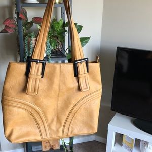 Vintage Camel Coloured Totebag Handbag or Purse